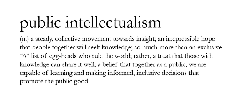 Public Intellectualism Definition