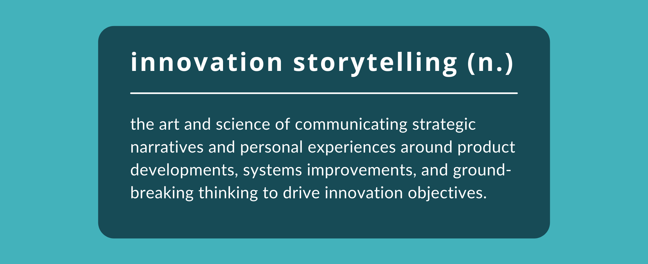 strategic innovation narratives